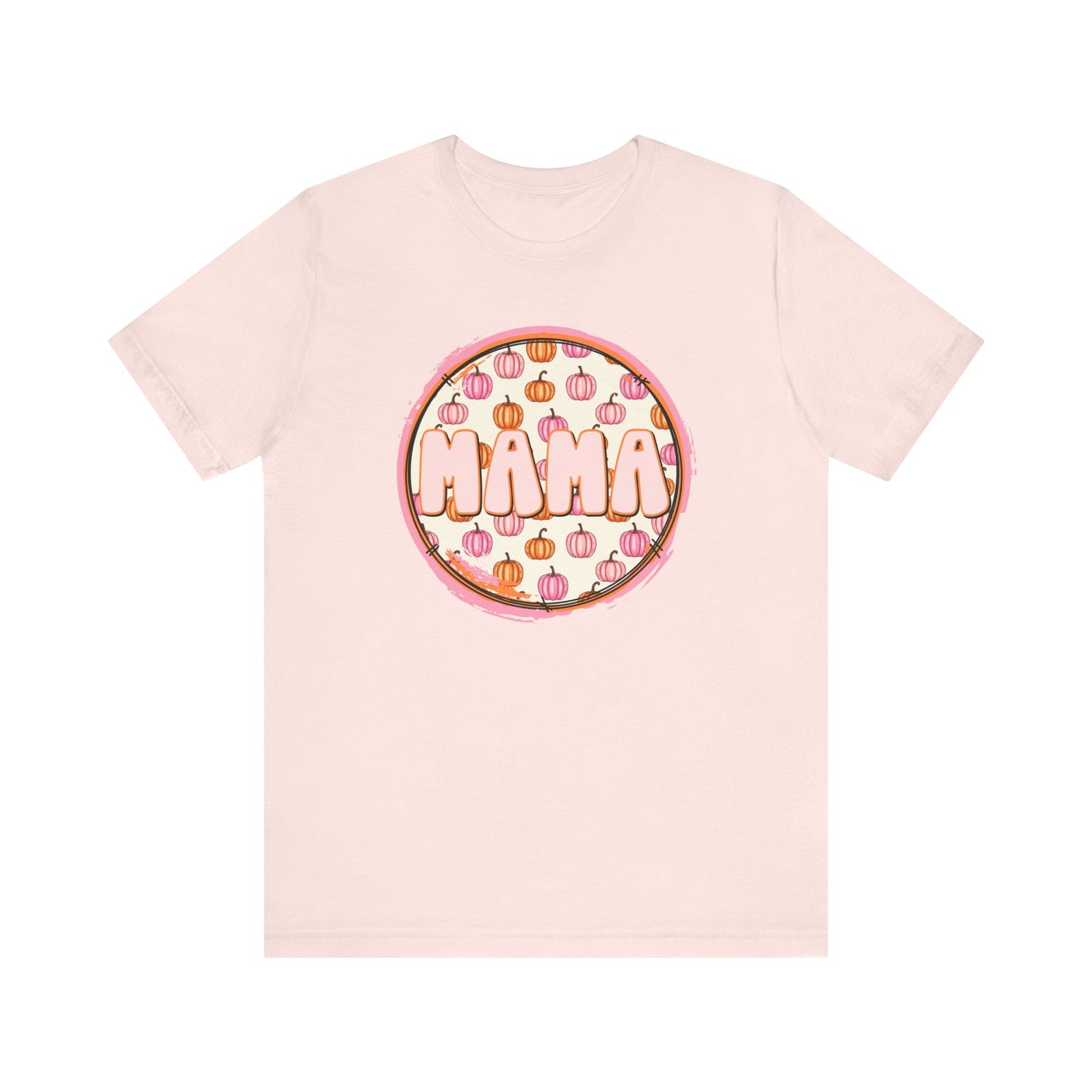 Pink Pumpkin Mama Unisex Short Sleeve Tee