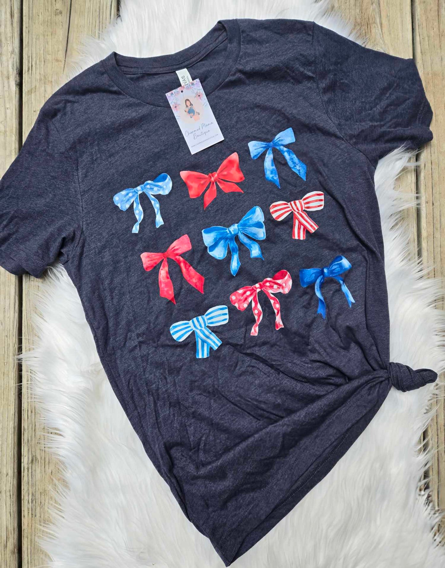 Sweet Red and Blue Bows