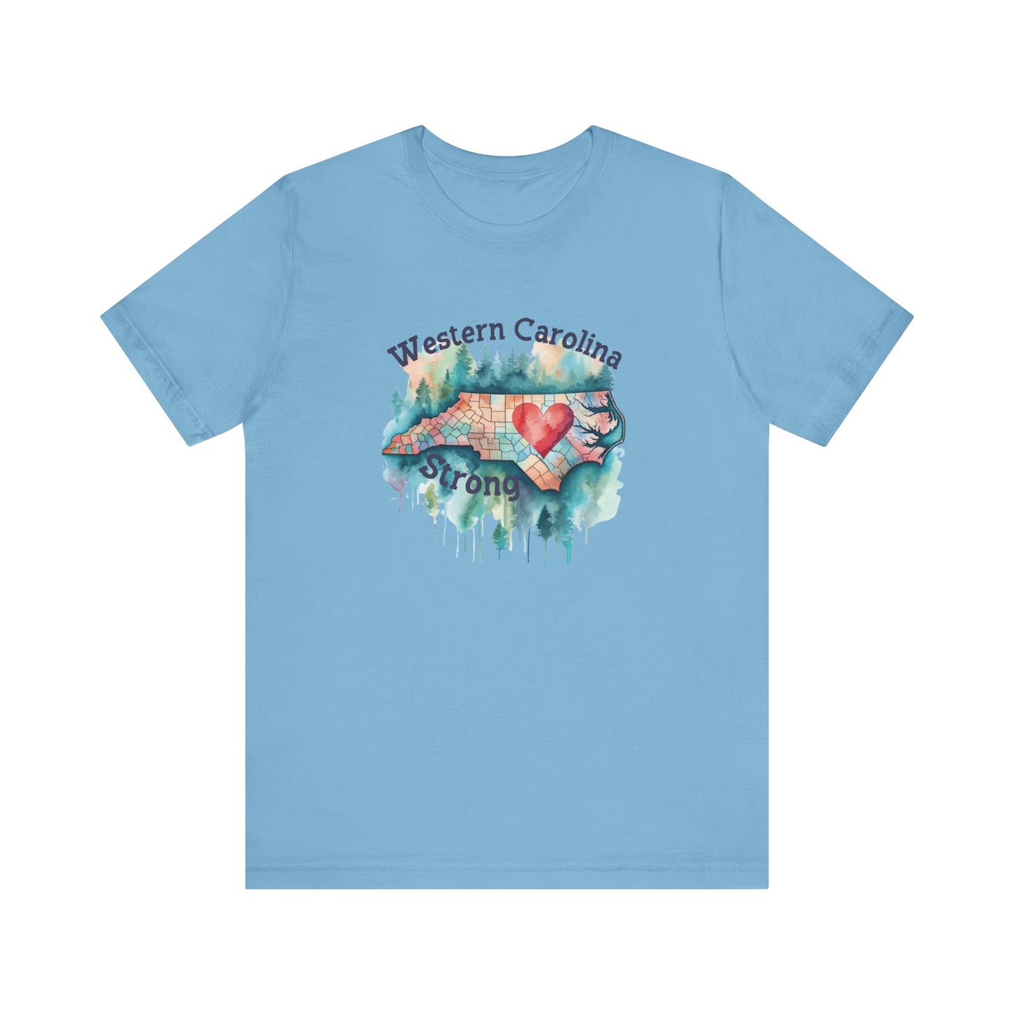 Watercolor Wester Carolina Strong Unisex Tee