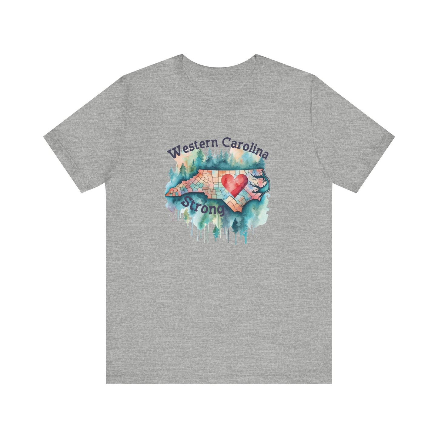 Watercolor Wester Carolina Strong Unisex Tee