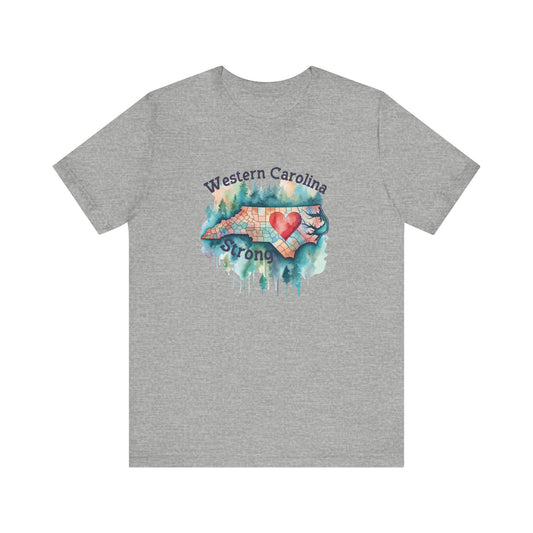 Watercolor Wester Carolina Strong Unisex Tee