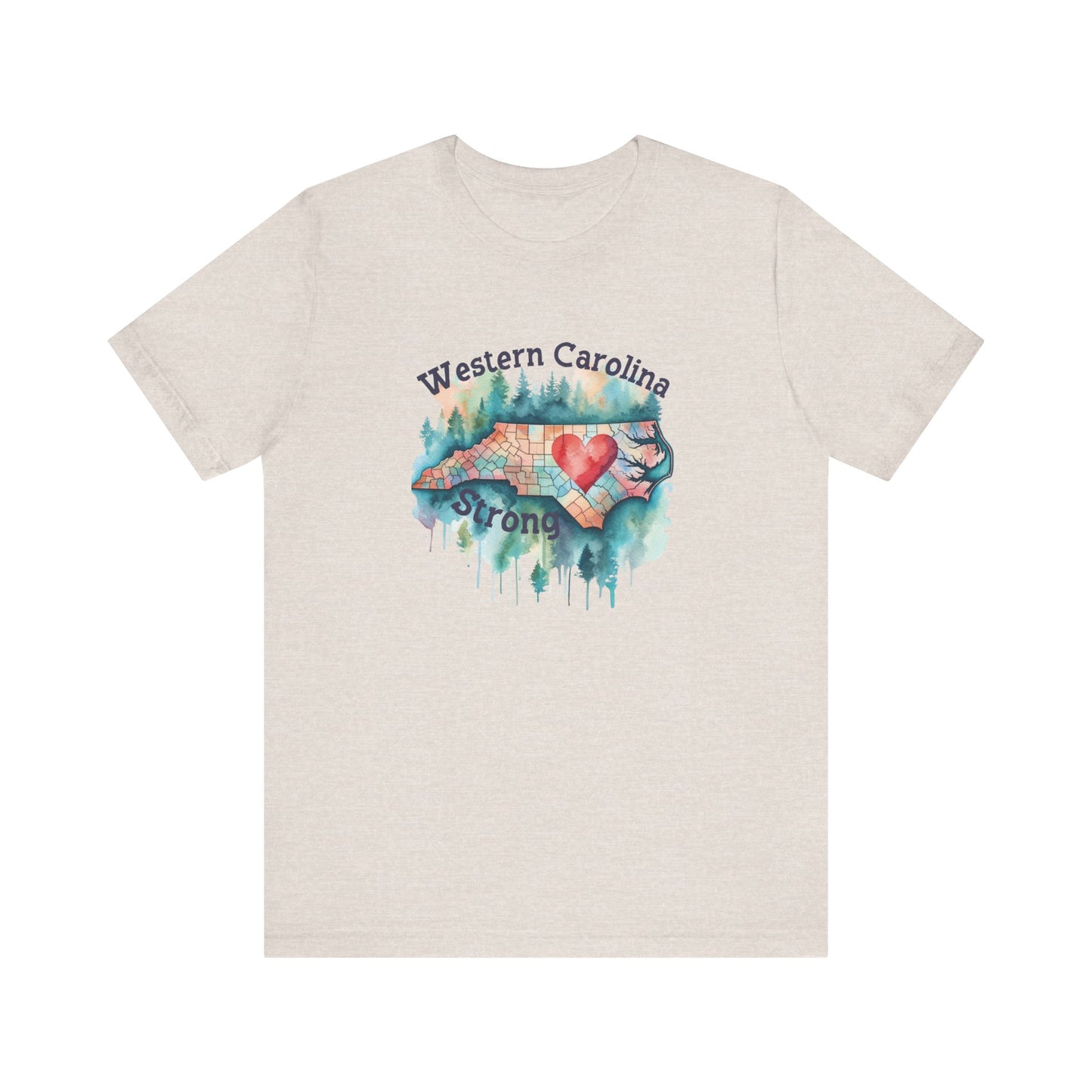 Watercolor Wester Carolina Strong Unisex Tee