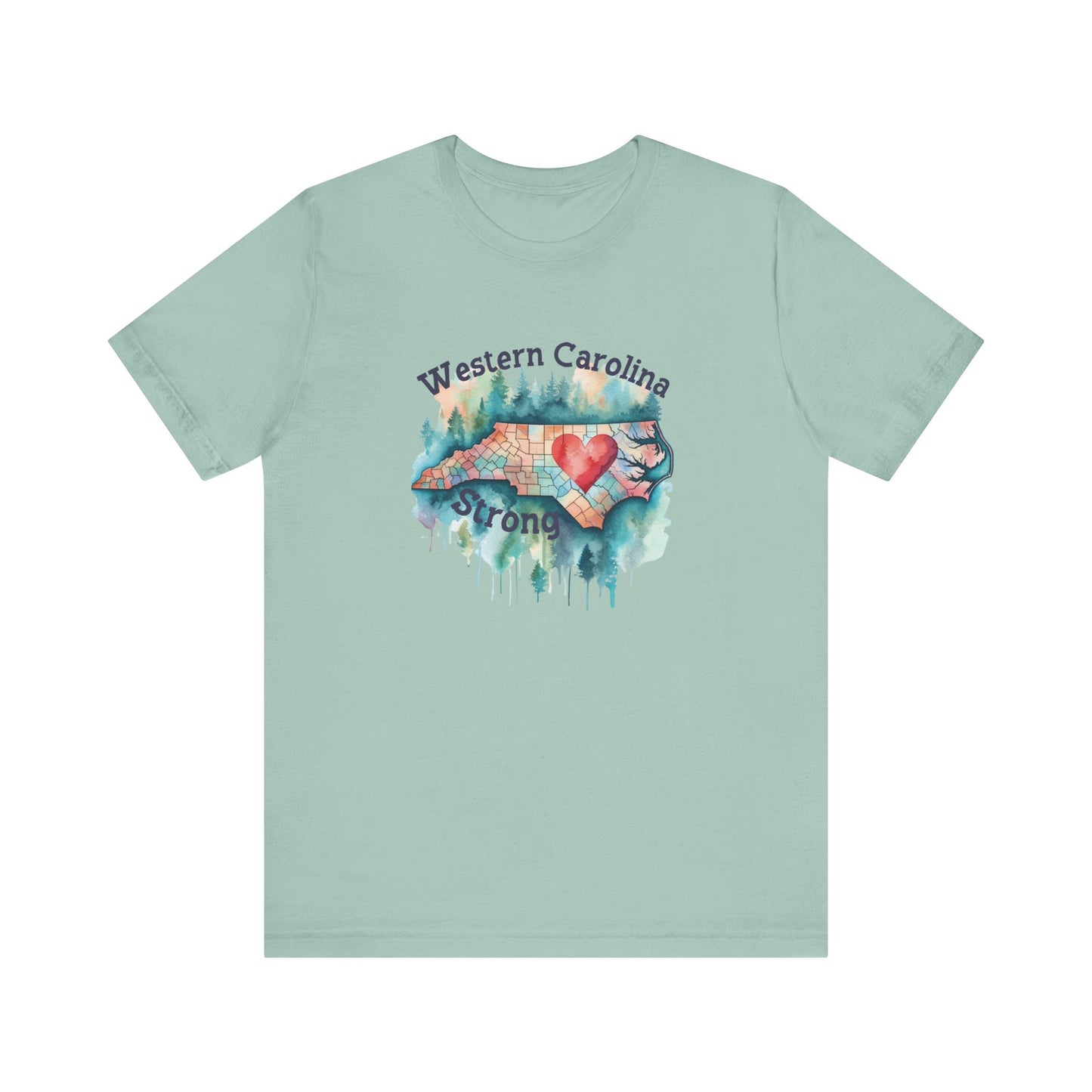 Watercolor Wester Carolina Strong Unisex Tee