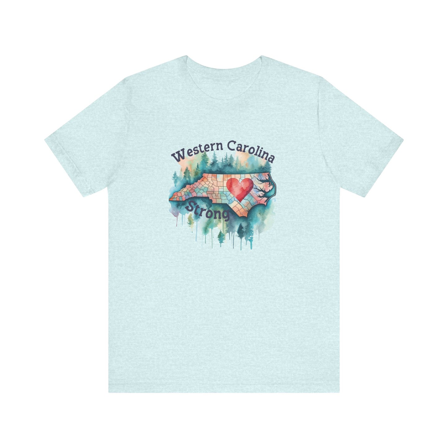 Watercolor Wester Carolina Strong Unisex Tee