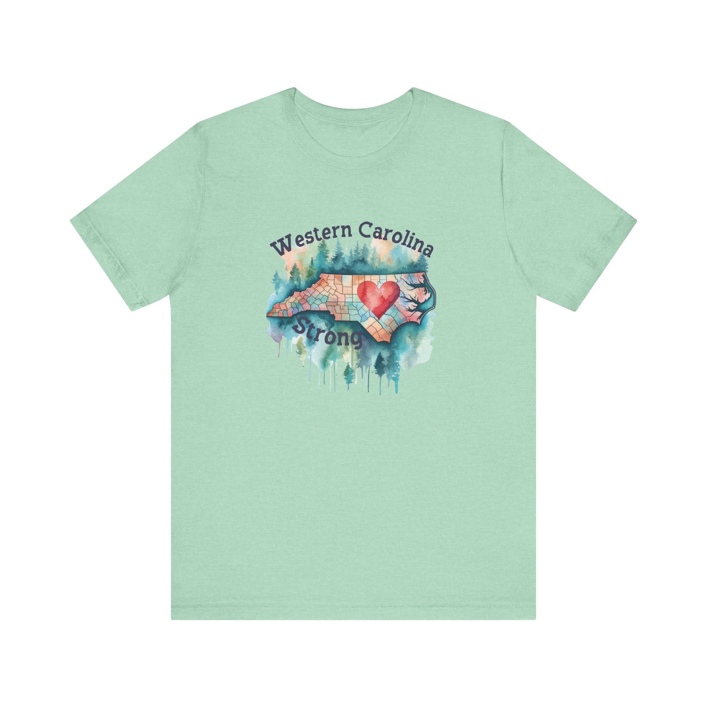 Watercolor Wester Carolina Strong Unisex Tee